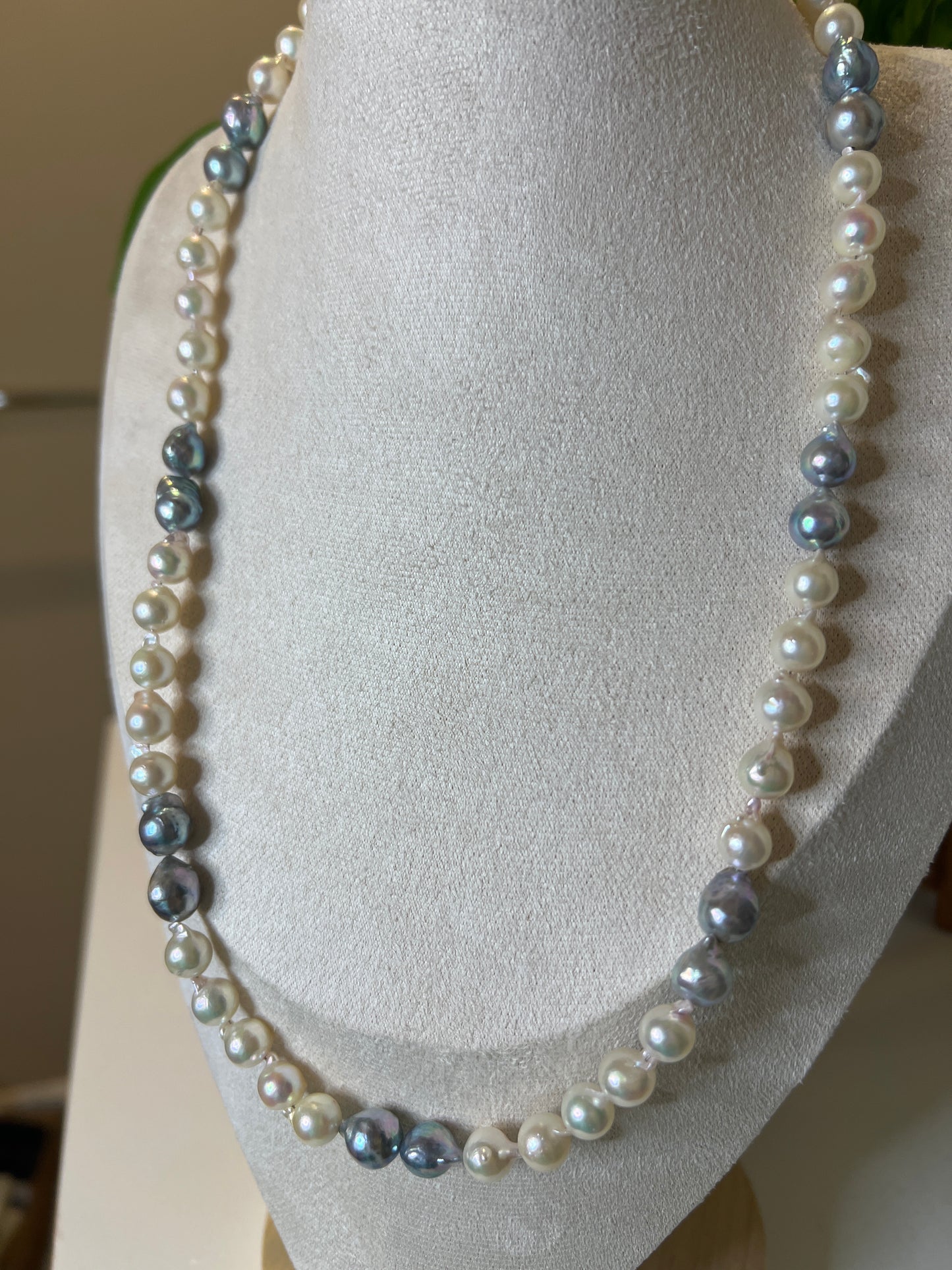 Saltwater Akoya and Madama mixed necklace