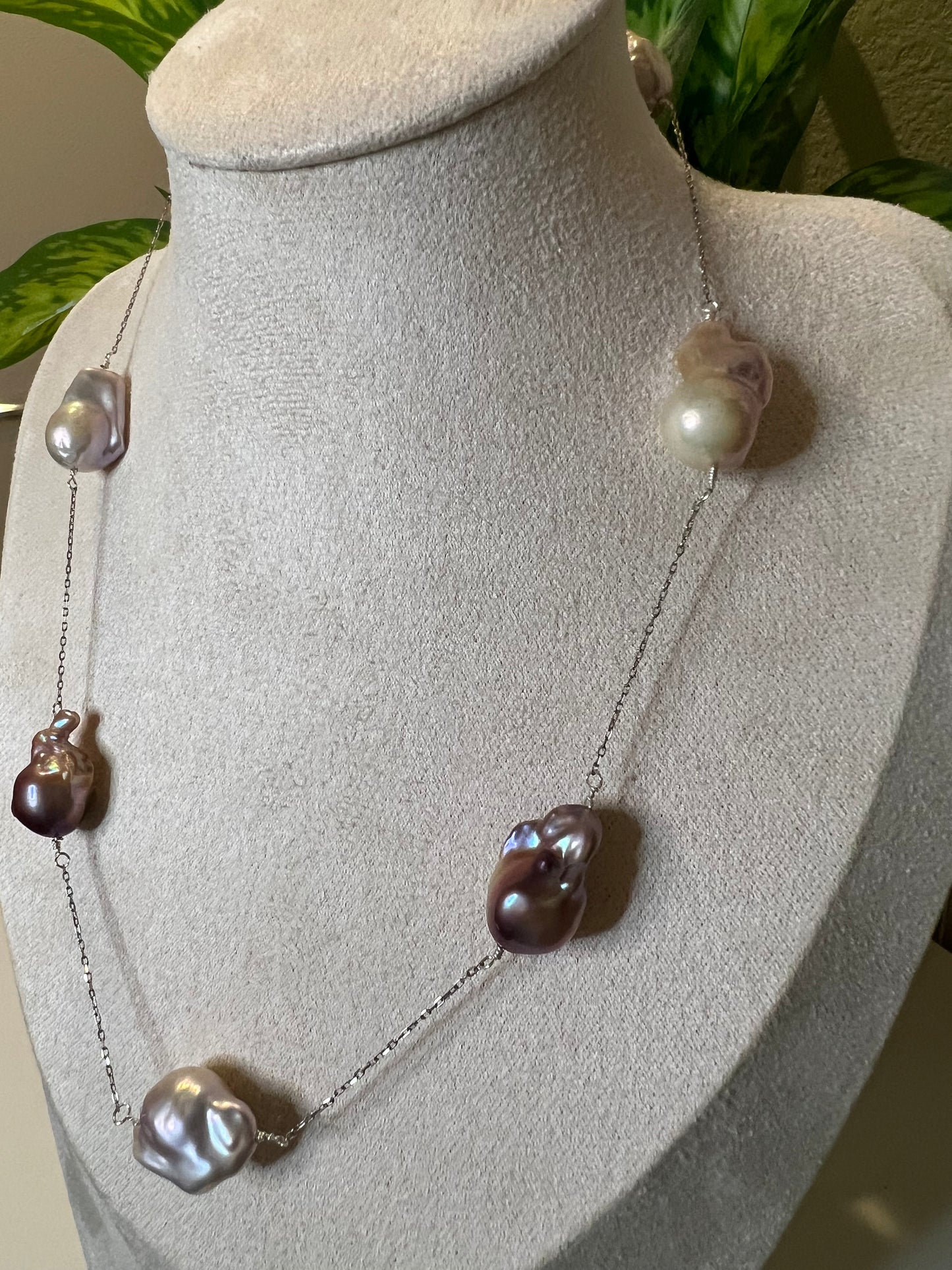 Starry night baroque necklace