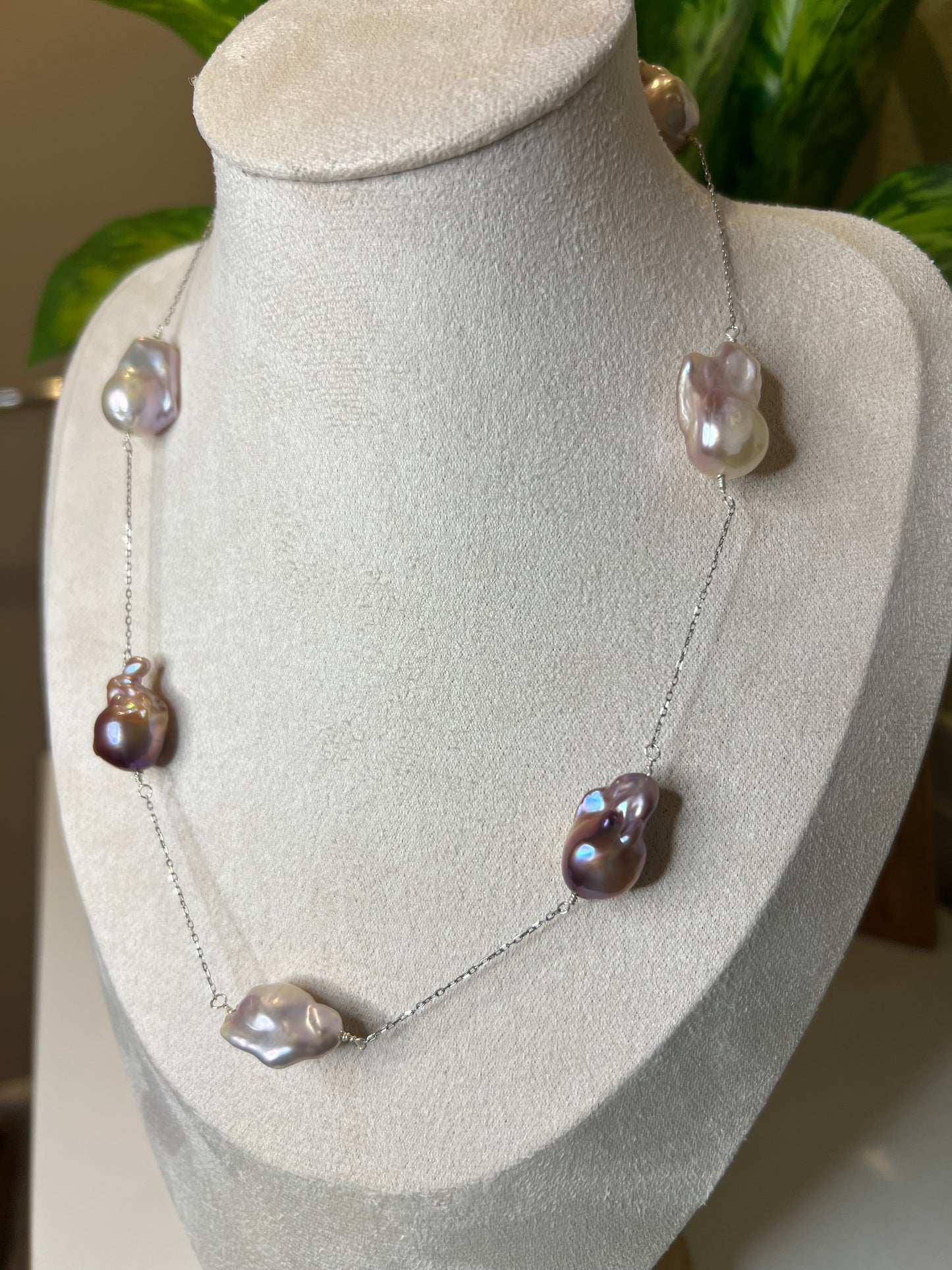 Starry night baroque necklace