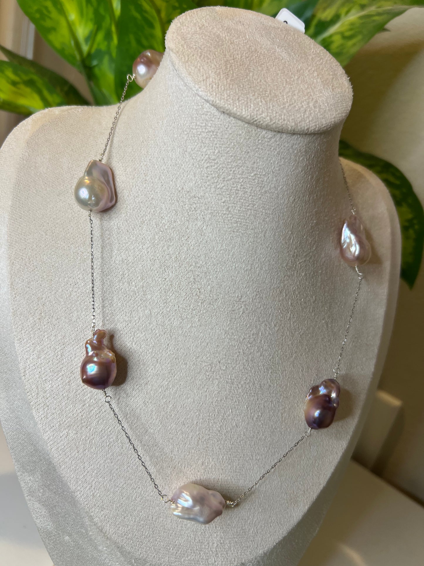 Starry night baroque necklace