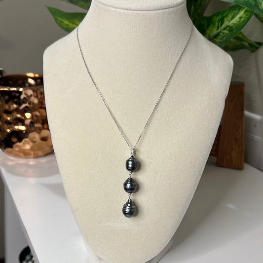 Black Tahitian Drop Pearl Pendant