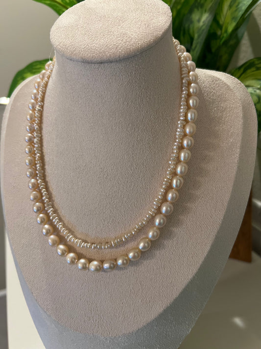 Double strand necklace